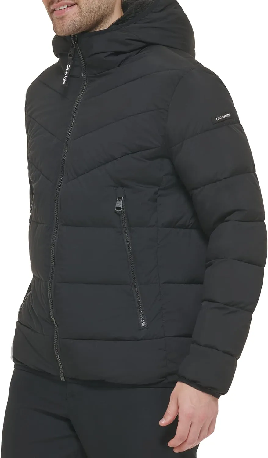 Calvin Klein Men's Snap Front Puffer Jacket