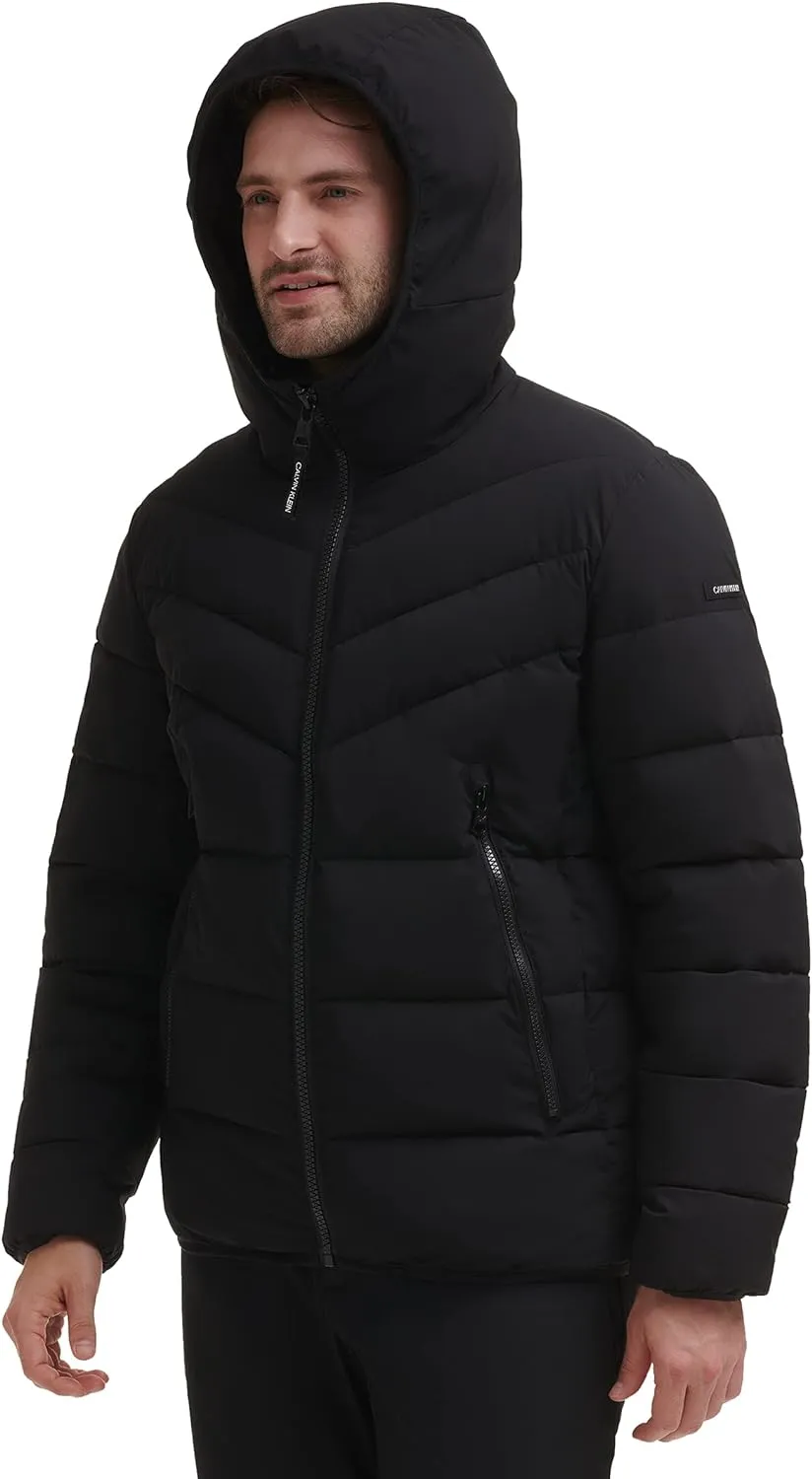 Calvin Klein Men's Snap Front Puffer Jacket