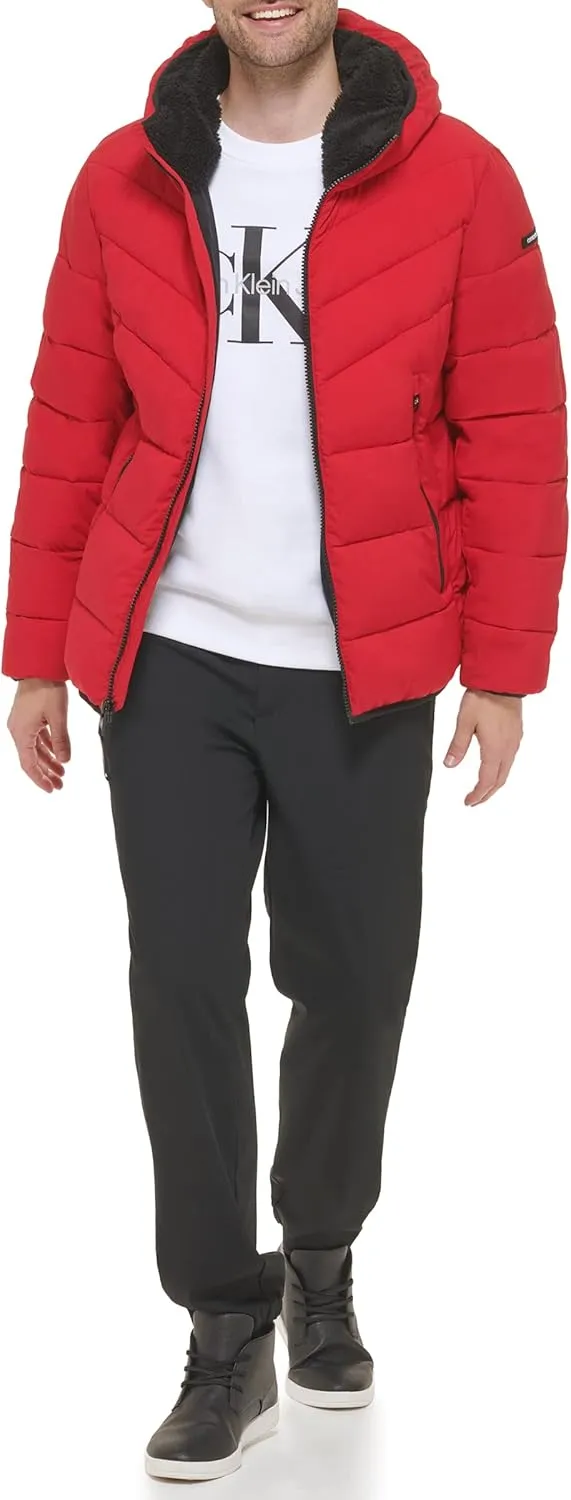 Calvin Klein Men's Snap Front Puffer Jacket