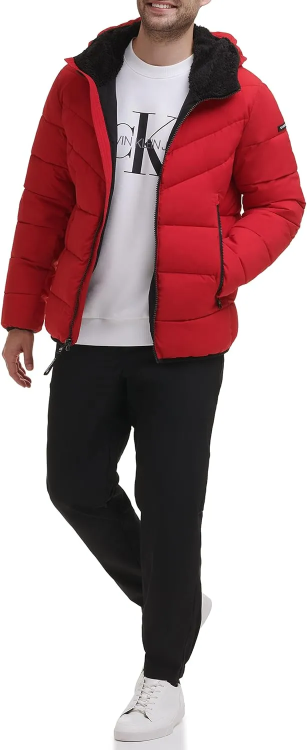 Calvin Klein Men's Snap Front Puffer Jacket