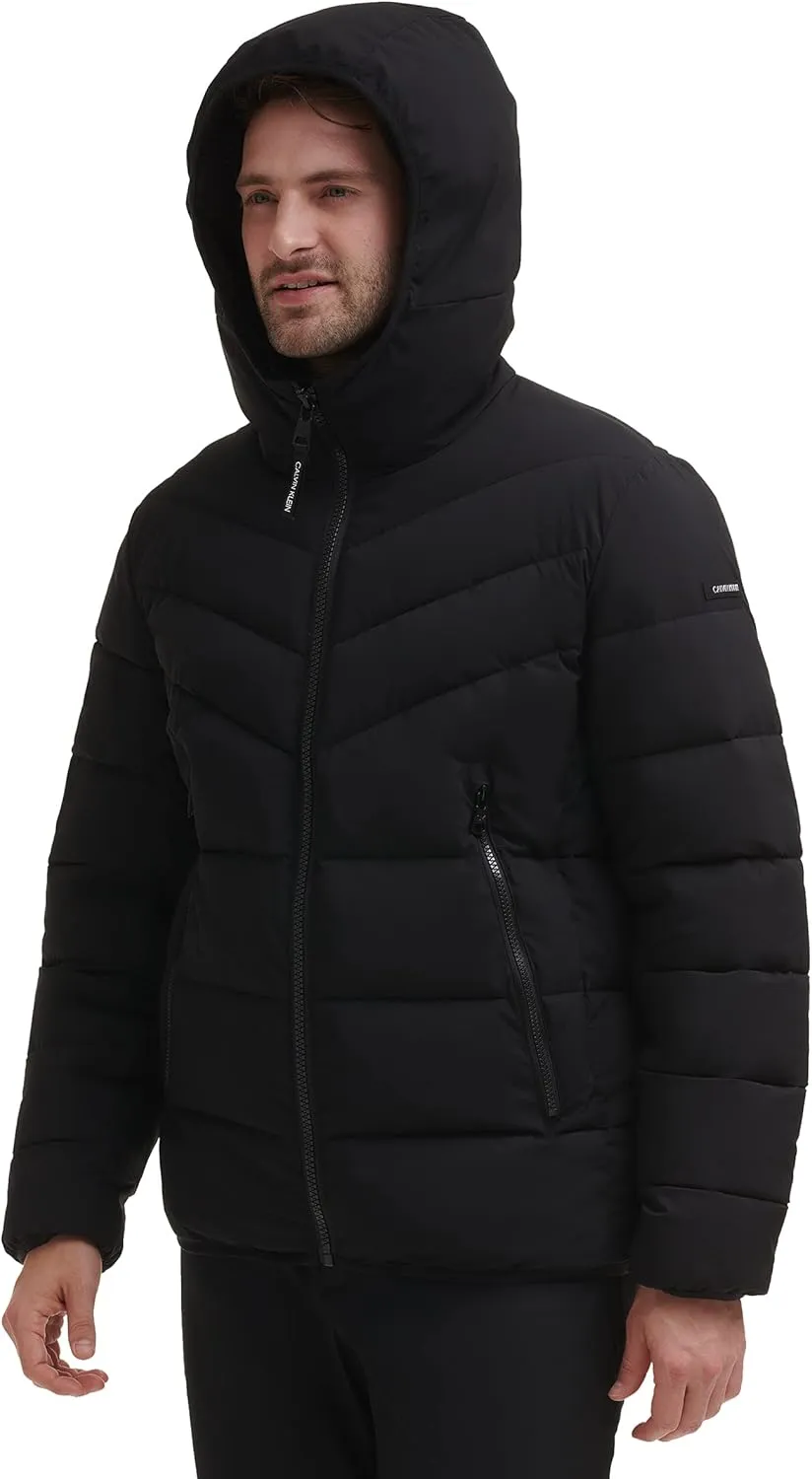 Calvin Klein Men's Snap Front Puffer Jacket