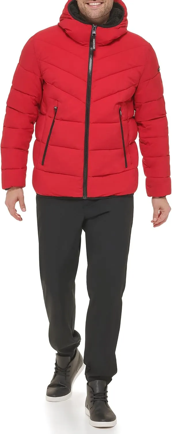Calvin Klein Men's Snap Front Puffer Jacket