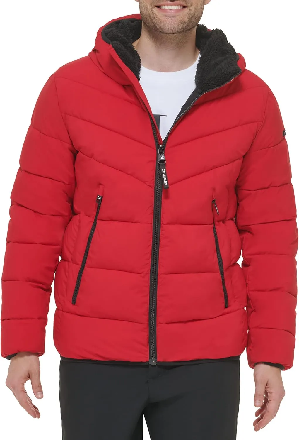 Calvin Klein Men's Snap Front Puffer Jacket