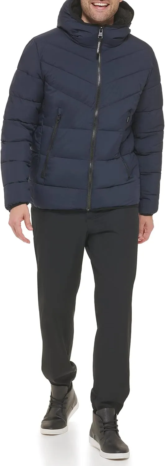 Calvin Klein Men's Snap Front Puffer Jacket
