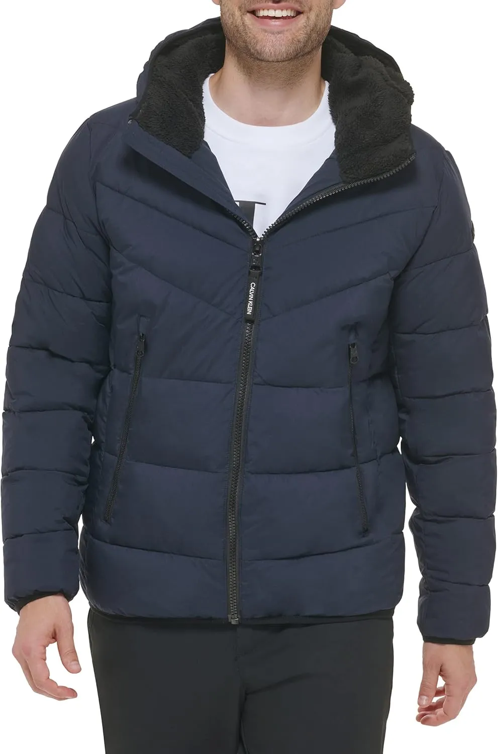 Calvin Klein Men's Snap Front Puffer Jacket