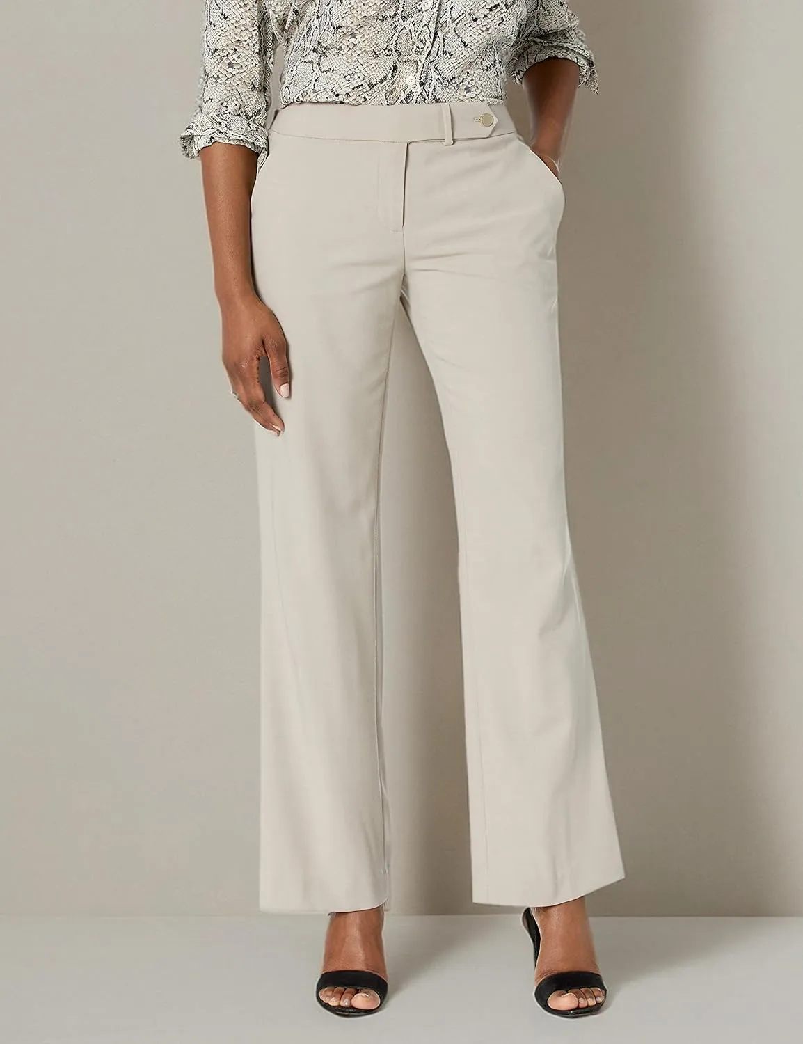 Calvin Klein Straight-Leg Classic Business Casual Pants for Women