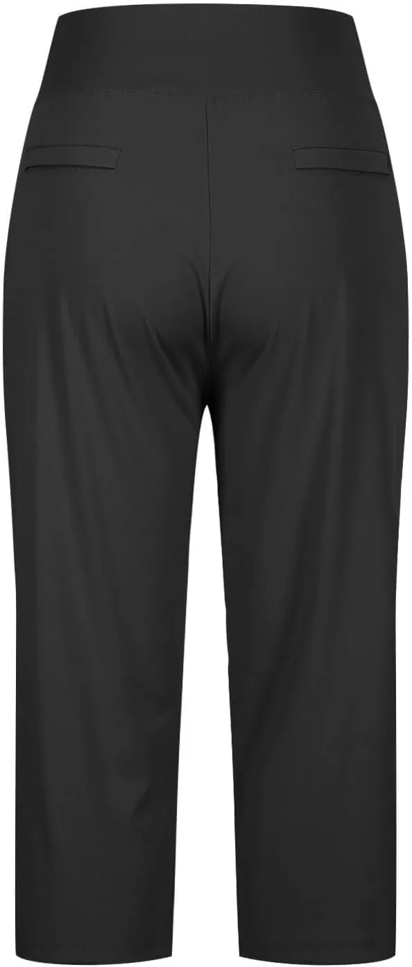 Capri Pants for Women Shorts Business Stretch High Waisted Capris Work Office Cropped Trousers Casual Summer Clothing