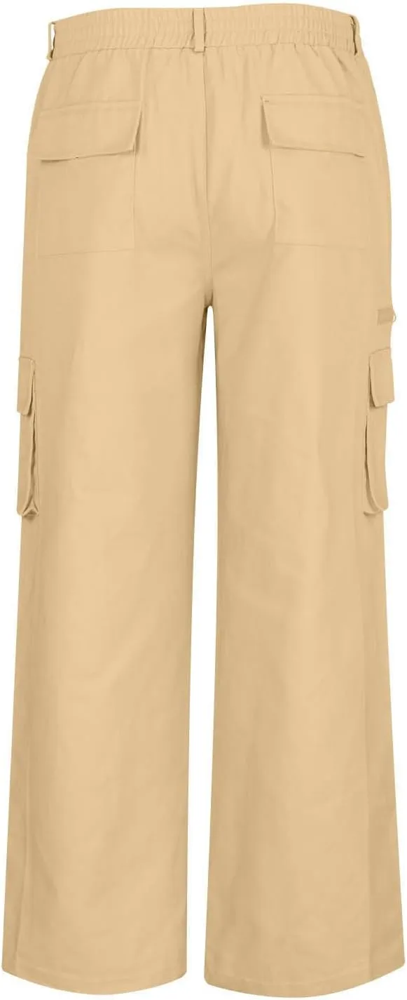 Cargo Pants for Men Big and Tall Athletic Pants Loose Baggy Pants Straight Leg Sweatpants Outdoor Hiking Pants