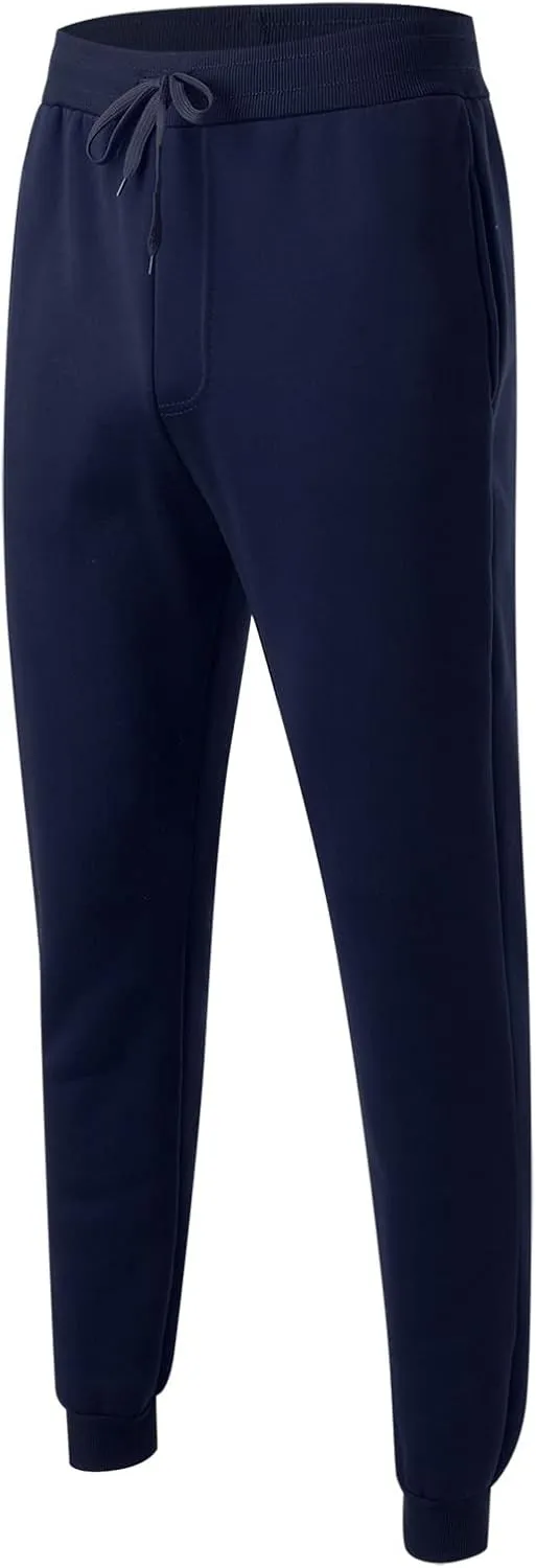 Cargo Pants for Men Big and Tall Pants Men's Fleece Lined Cargo Sweatpants Bottom Straight Leg Casual Loose Fit Baggy