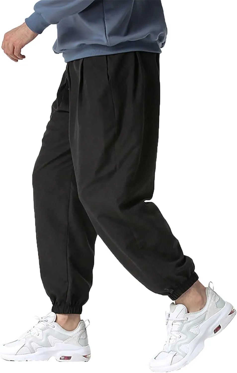 Cargo Pants for Men Relaxed Fit Joggers with Pockets Mens Workout Cargo Sweatpants Athletic Pants Open Bottom Joggers