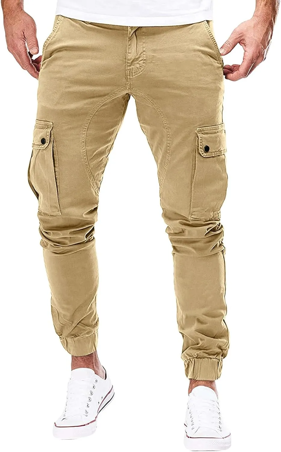 Cargo Pants for Men Work Pants Athletic Running Jogger Track Pants Casual Sweatpants Trousers Pockets Mens Sweatpants