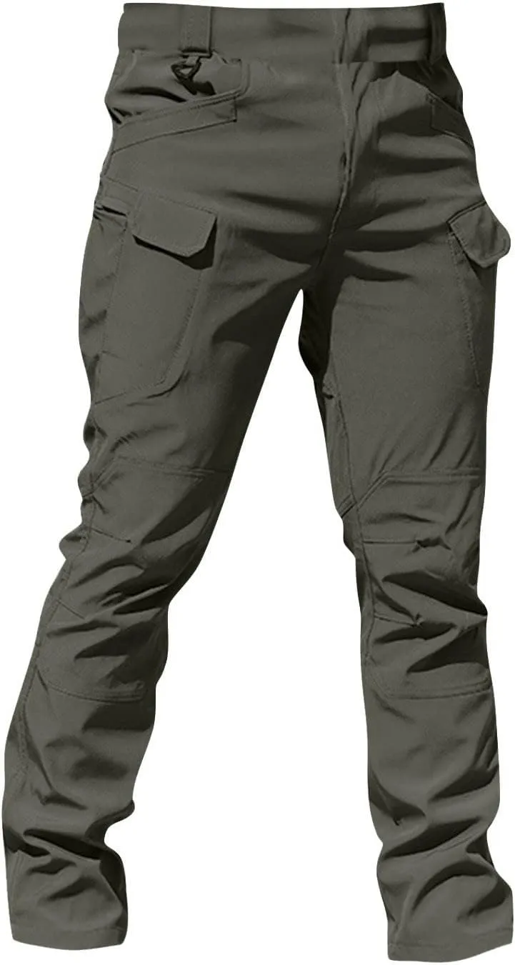 Cargo Pants Men Work Multi Pockets Graphic Pants Stretch Regular Fit Pants Outdoors Trousers Stylish