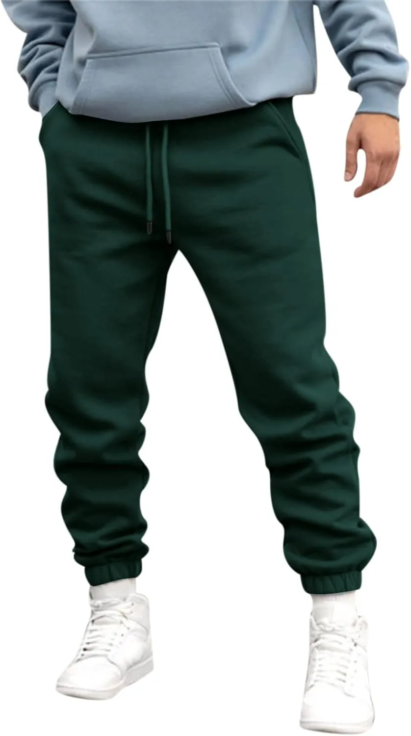 Cargo Sweatpants for Men Baggy for Men with Pockets Open Bottom Drawstring Men's Outdoor Work Military Tactical Pants