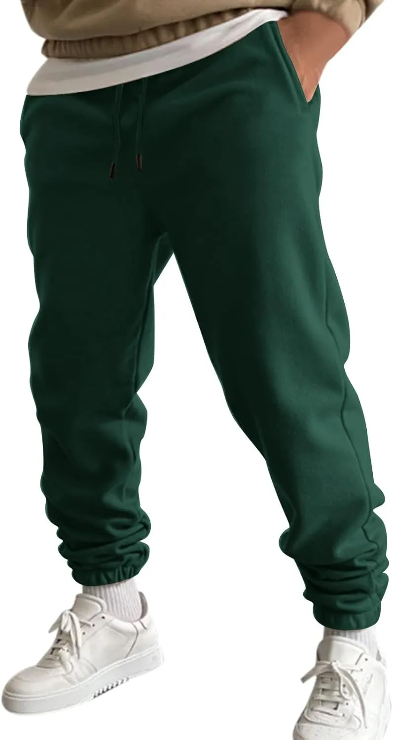 Cargo Sweatpants for Men Baggy for Men with Pockets Open Bottom Drawstring Men's Outdoor Work Military Tactical Pants
