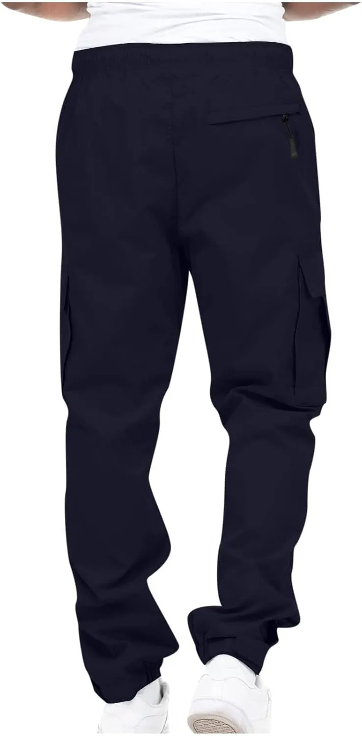 Cargo Sweatpants for Men Big and Tall Bottom Cargo Pants for Men Casual Mens Cargo Pants Mens Hiking Pants Cargo Work