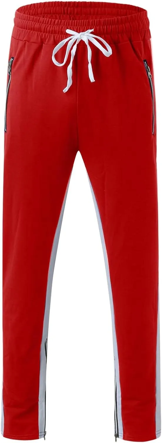 Cargo Sweatpants for Men Big and Tall Outdoor Tactical Pants with 9 Pockets Lightweight Ripstop Cargo Work Pants Mens