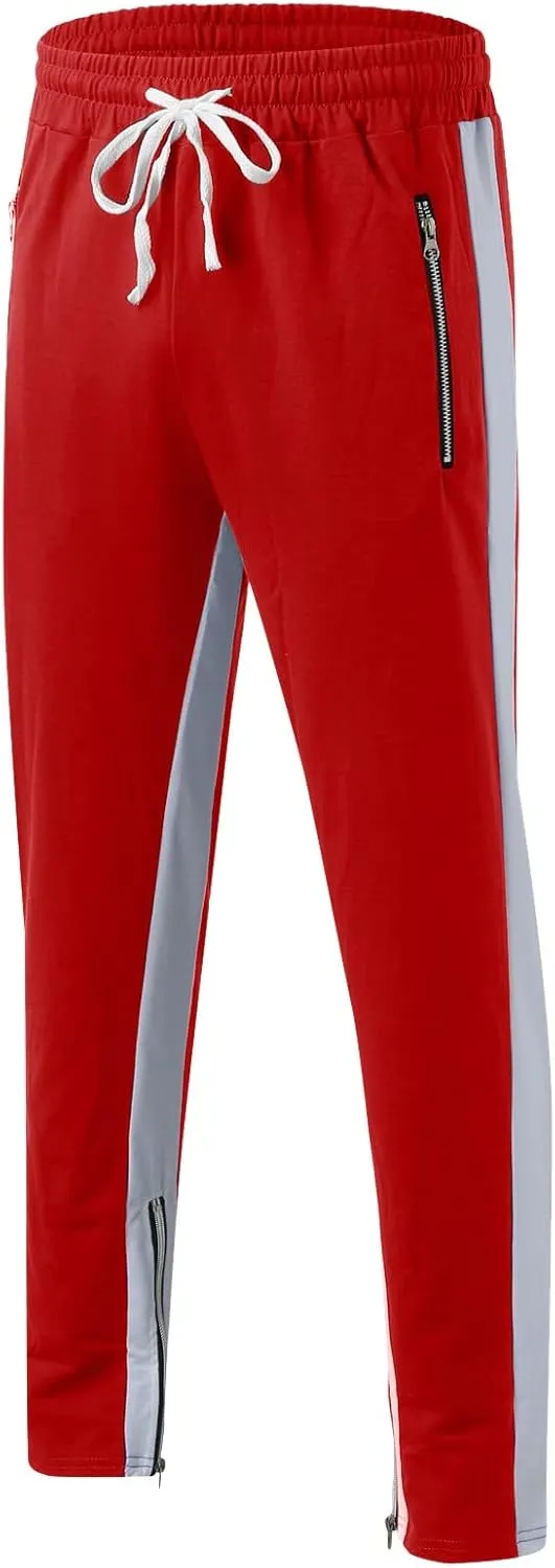 Cargo Sweatpants for Men Big and Tall Outdoor Tactical Pants with 9 Pockets Lightweight Ripstop Cargo Work Pants Mens