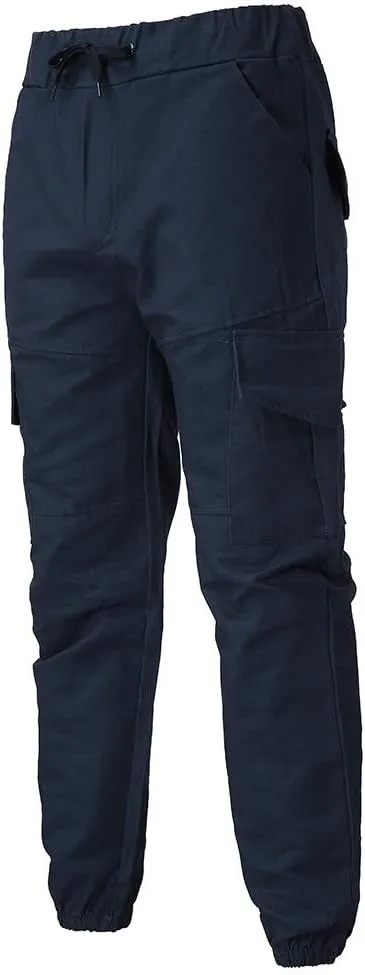 Cargo Sweatpants for Men Cargo Fleece Sweatpants Stretch Elastic Waist Jogger Sports Pants Drawstring Sports Trousers