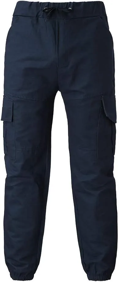 Cargo Sweatpants for Men Cargo Fleece Sweatpants Stretch Elastic Waist Jogger Sports Pants Drawstring Sports Trousers