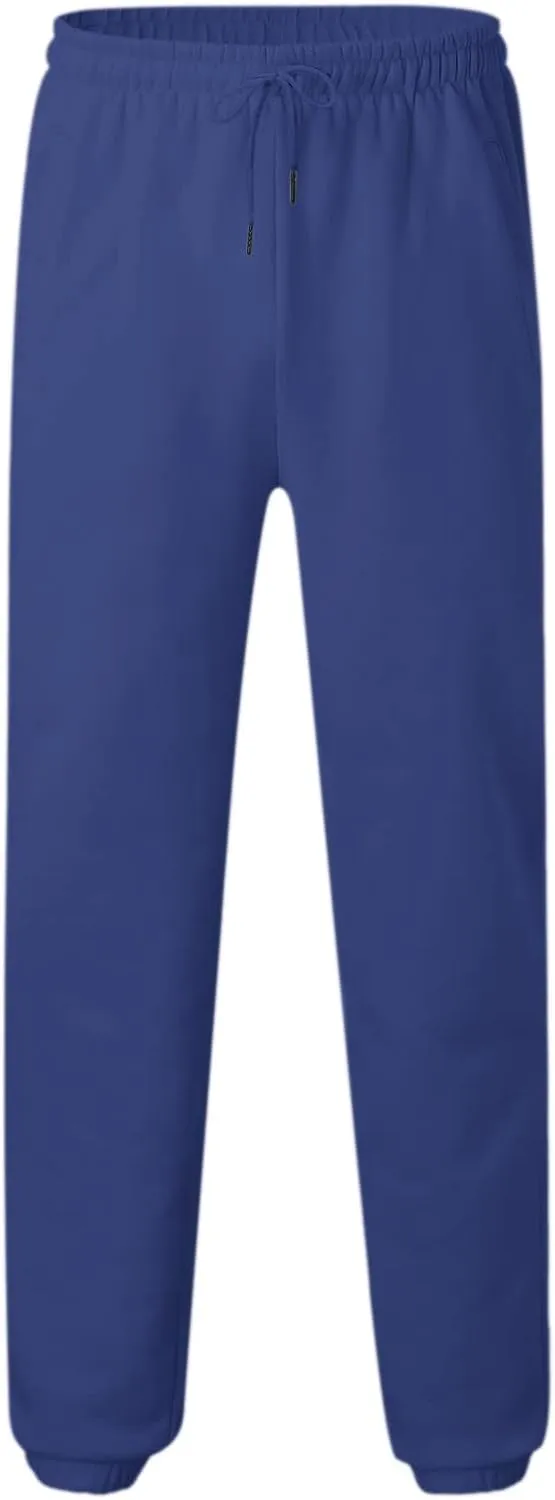 Cargo Trousers for Men Bottom Cargo Pants Elastic Waist Drawstring Baggy Joggers Mens Heavyweight Fleece Sweatpants