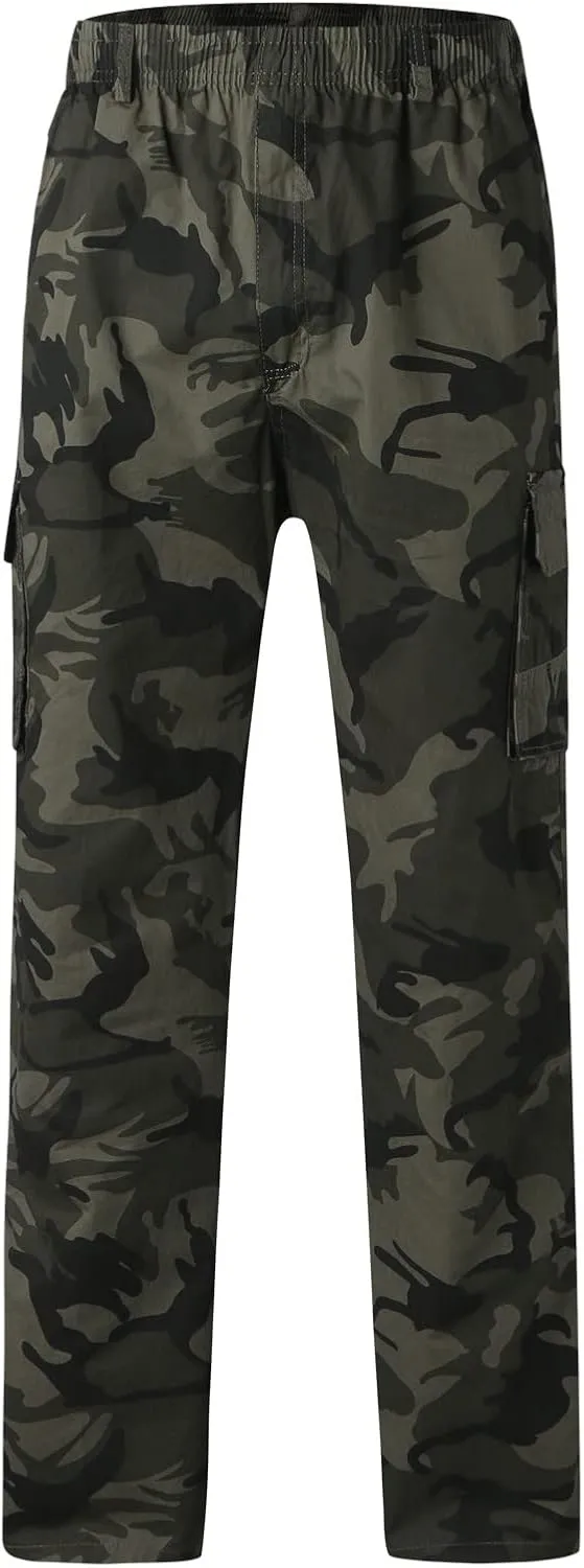Cargo Trousers for Men Cargo Pants Men's Tech Fleece Active Athletic Casual Open Bottom Cargo Sweatpants with Pockets