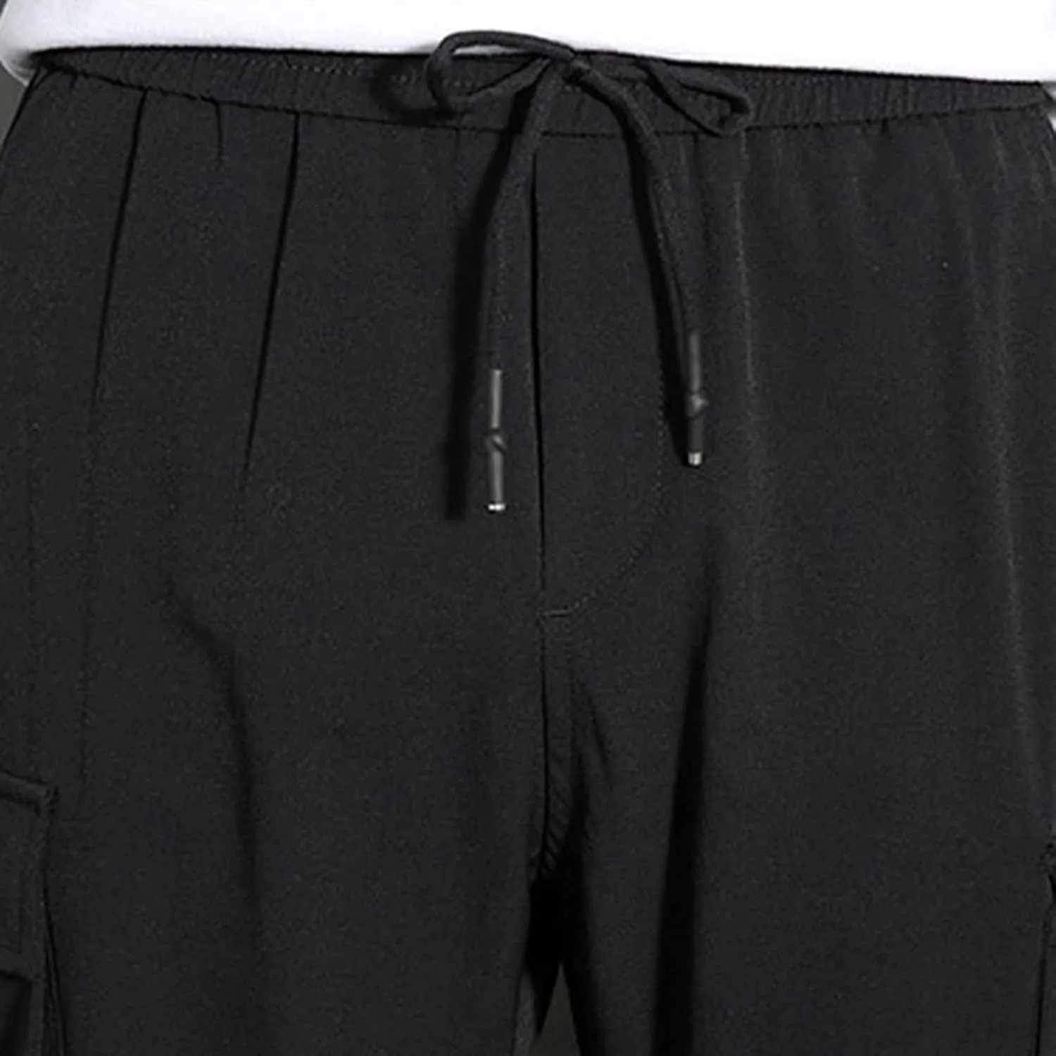 Cargo Trousers for Men Thickened Pants Solid Waist Jogger Men's Active Fleece Pants Casual Men's Pants Men's Basic