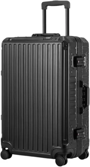 Carry-On Hard Shell Checked Luggage With Aluminum FrameNo Zipper Suitcase With Spinner Wheels Luggage Carry On (Color : B, Size : 24in)