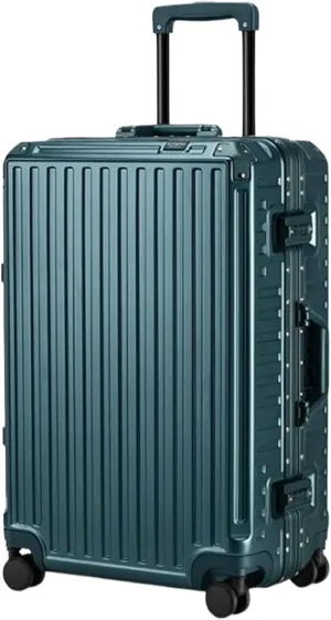 Carry-On Suitcase Hard Shell Luggage With Aluminum FrameNo Zipper Suitcase With Spinner Wheels Luggage Carry On (Color : A, Size : 24in)