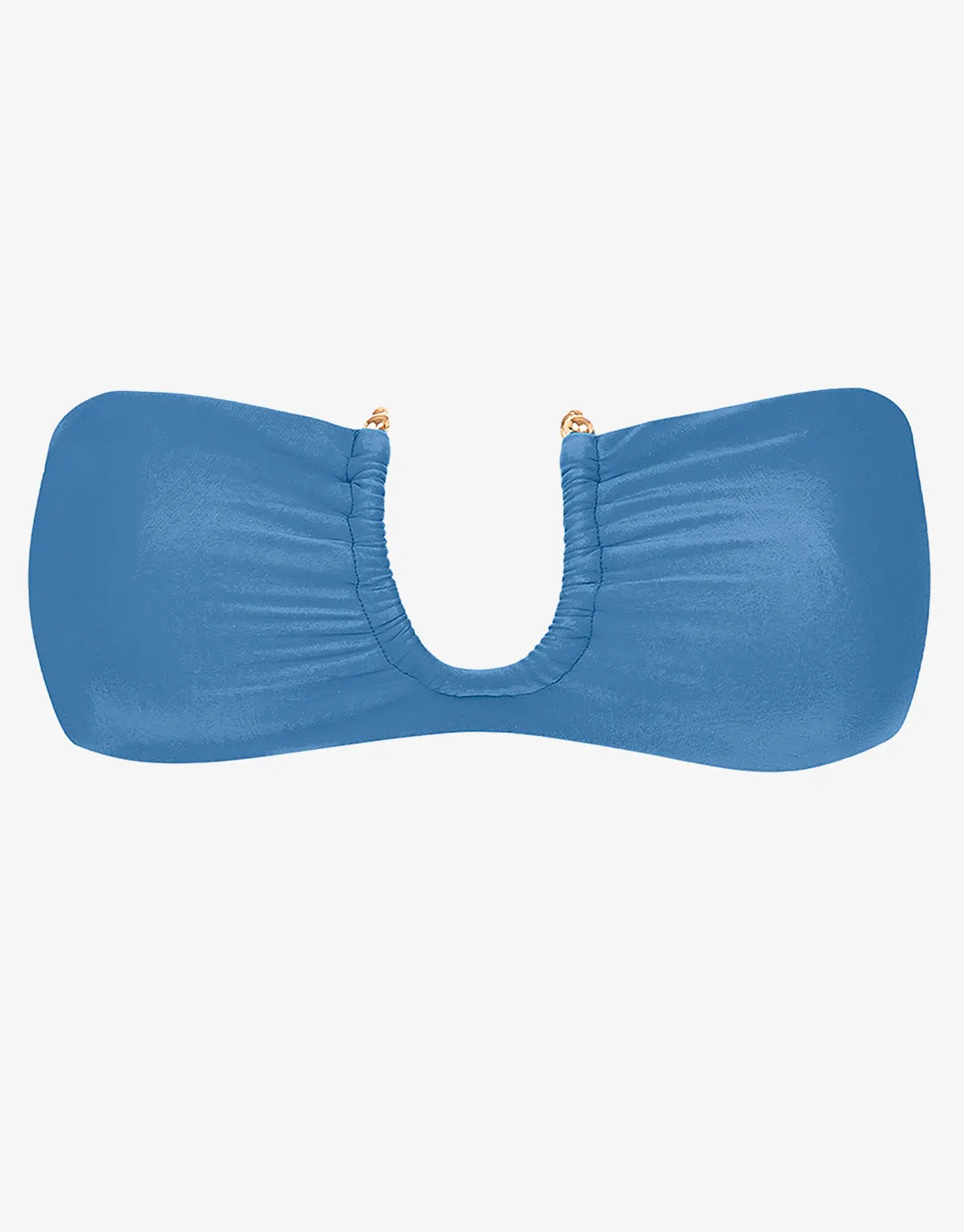 Cave Cora Bandeau Bikini Top - Blue
