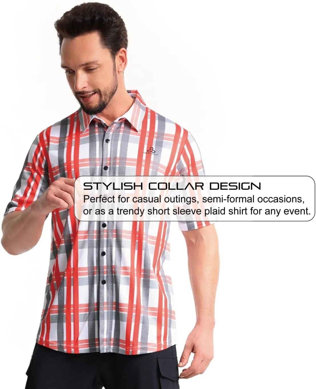 CEROTIPOLAR Gravel Cycling Shirts for Men Club Ride Shirts Casual Style High Wicking Fast-Dry