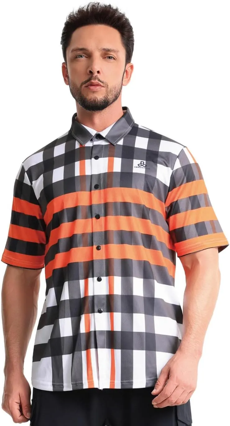 CEROTIPOLAR Gravel Cycling Shirts for Men Club Ride Shirts Casual Style High Wicking Fast-Dry