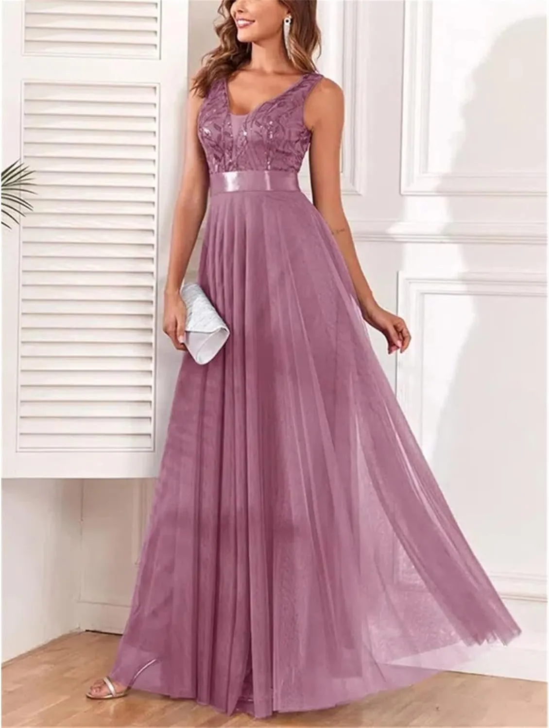 Chiffon Evening Dress A-line Bridesmaid Cocktail Party Dress