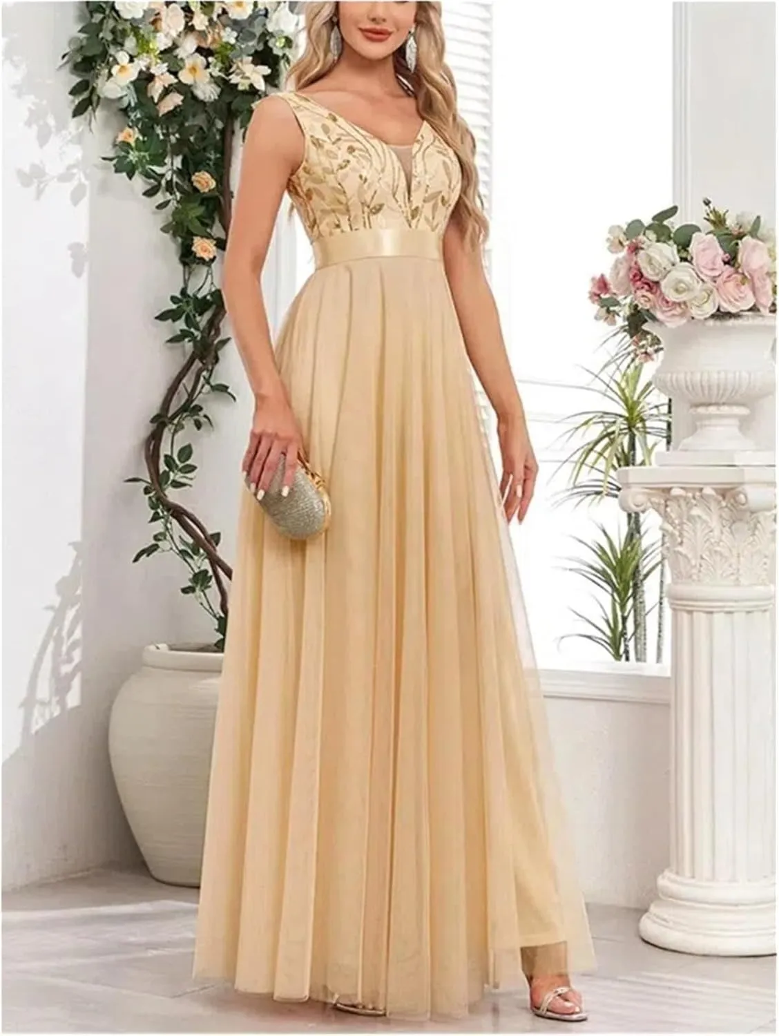 Chiffon Evening Dress A-line Bridesmaid Cocktail Party Dress