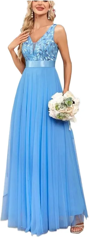 Chiffon Evening Dress A-line Bridesmaid Cocktail Party Dress