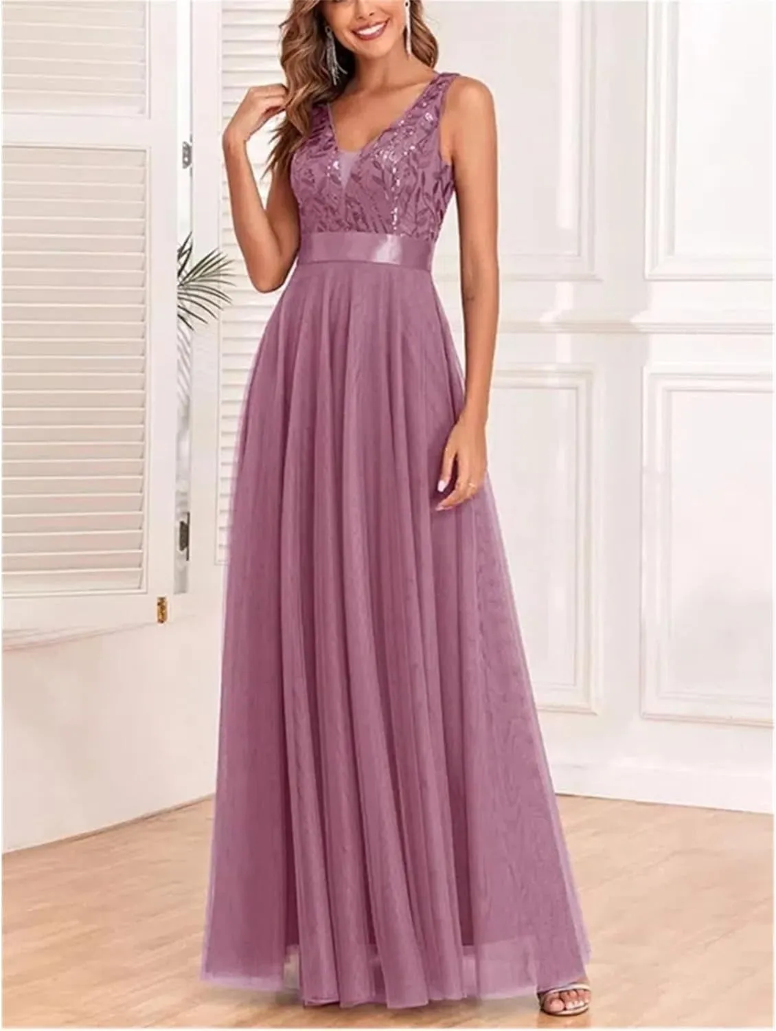 Chiffon Evening Dress A-line Bridesmaid Cocktail Party Dress