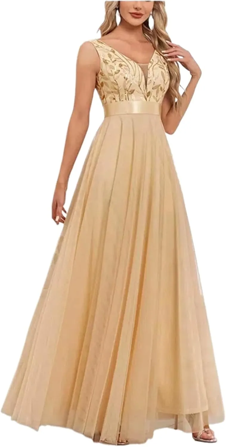 Chiffon Evening Dress A-line Bridesmaid Cocktail Party Dress
