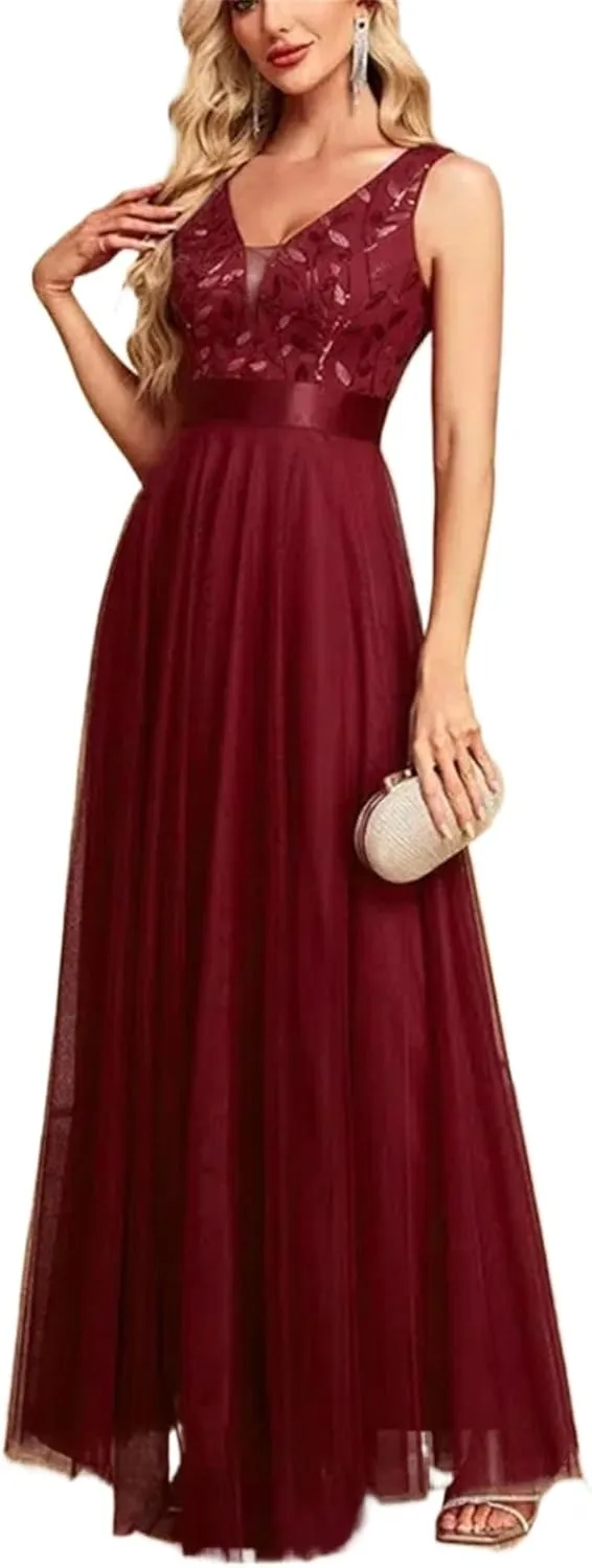 Chiffon Evening Dress A-line Bridesmaid Cocktail Party Dress