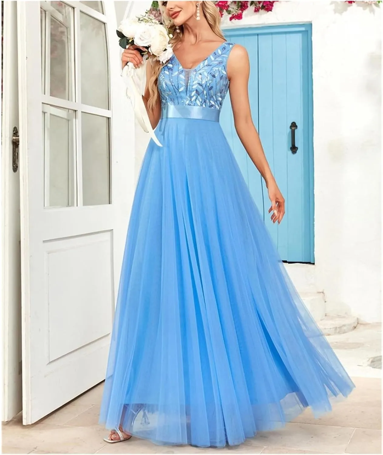 Chiffon Evening Dress A-line Bridesmaid Cocktail Party Dress