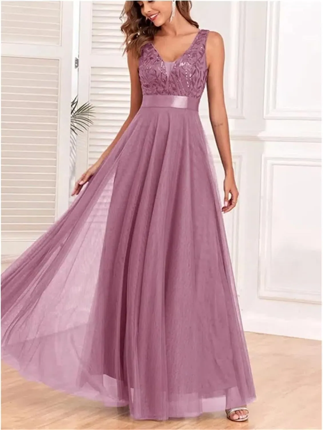 Chiffon Evening Dress A-line Bridesmaid Cocktail Party Dress