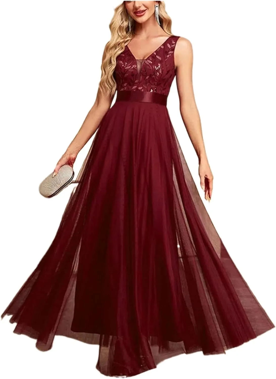 Chiffon Evening Dress A-line Bridesmaid Cocktail Party Dress