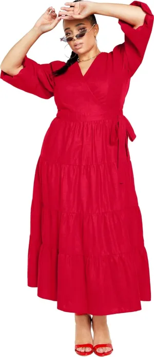 CITY CHIC Plus Size Dress, English Rose Maxi Dress