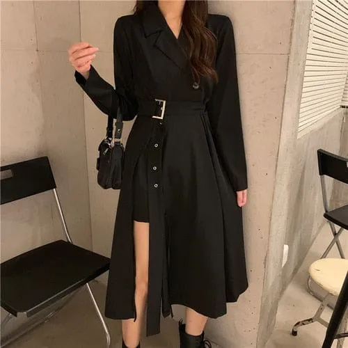 Classy Slit A-Line Outfit