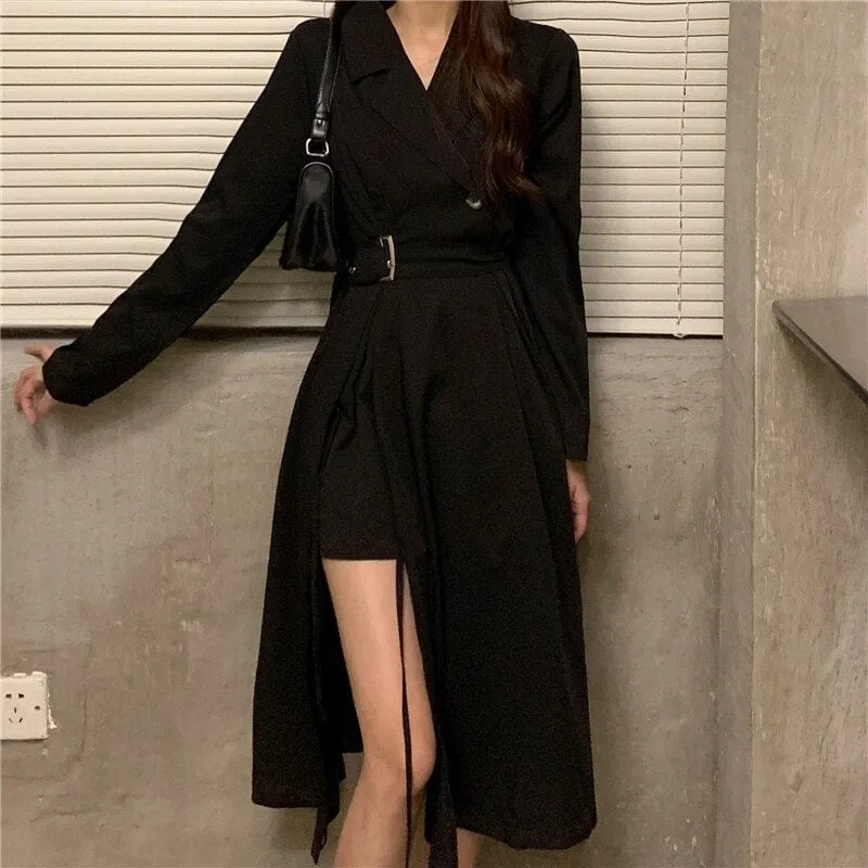 Classy Slit A-Line Outfit