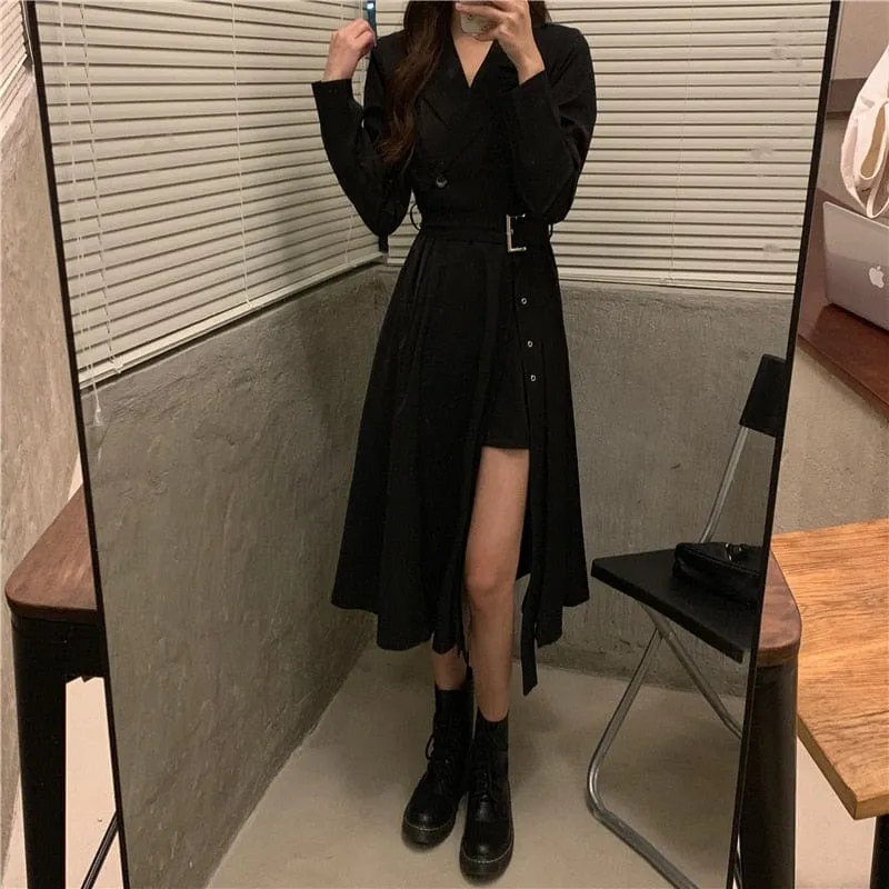 Classy Slit A-Line Outfit