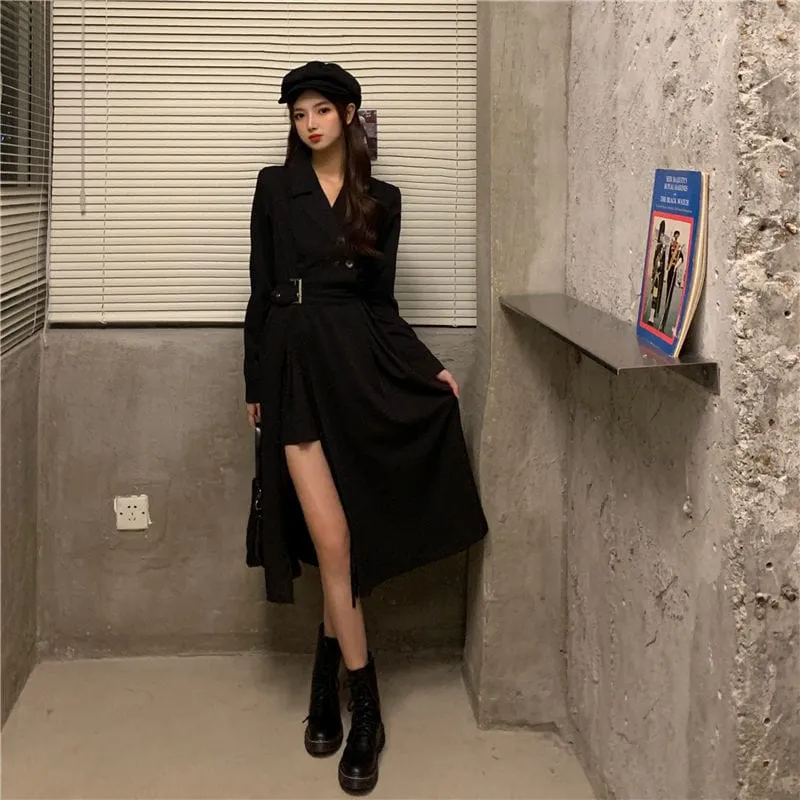 Classy Slit A-Line Outfit