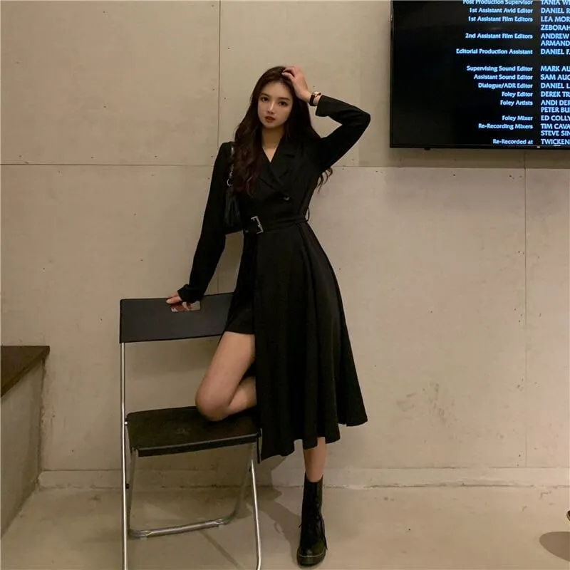 Classy Slit A-Line Outfit