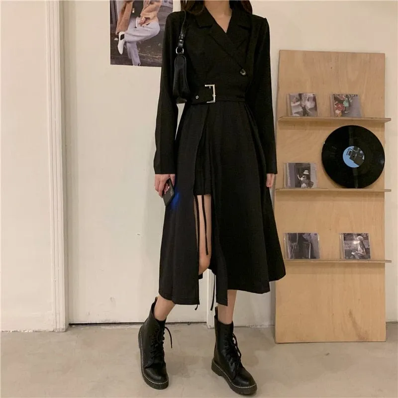 Classy Slit A-Line Outfit