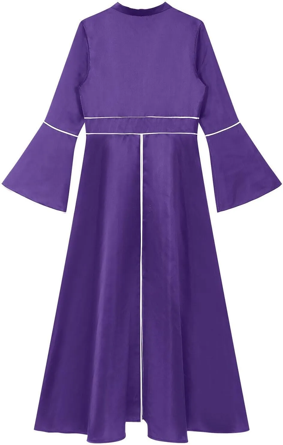 Clergy Dress for Women Church Pastor Elegant Robe Flared Sleeves A line Long Dress