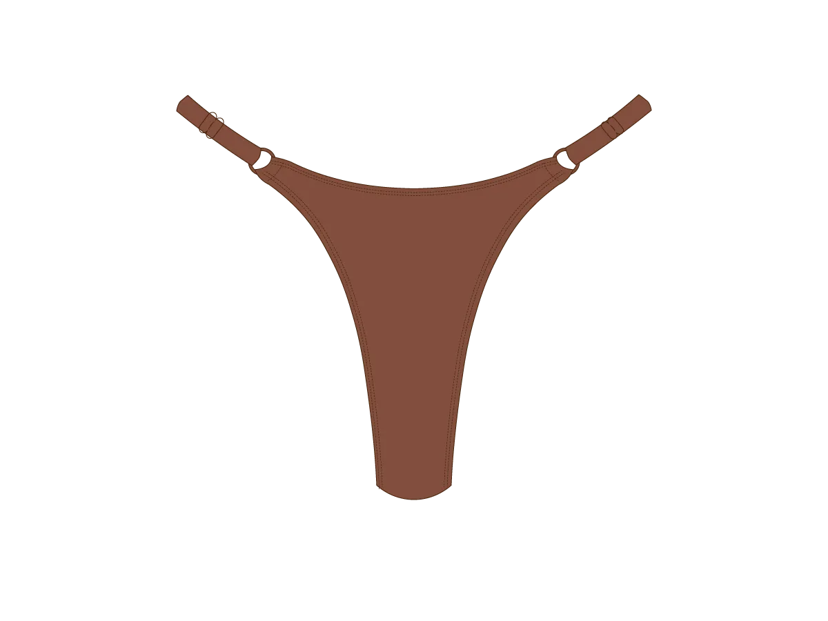 Cocoa Brown Bow Tie Bottoms