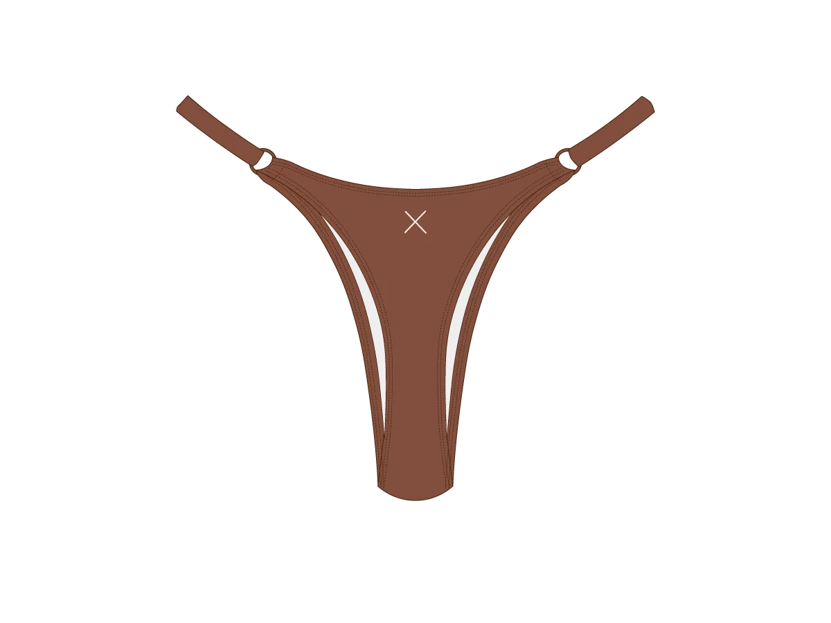 Cocoa Brown Bow Tie Bottoms
